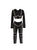 Crop Reflective Hoodie Set