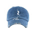 Fancy Distressed Light Blue Denim Hat