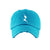 Turquoise Fancy Distressed Hat