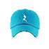 Turquoise Fancy Distressed Hat