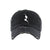 Black Fancy Distressed Denim Hat