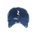 Dark Blue Fancy Distressed Denim Hat