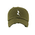 Green Fancy Distressed Hat