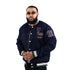 Live Nudes Letterman Jacket (Navy/Pink)