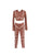 Crop Reflective Hoodie Set