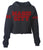 Red Cropped Hoodie
